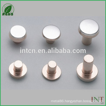 hot sell flat snap head electrical copper rivets